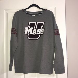 grey sweater from pink for umass!